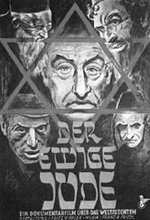 Propaganda poster advertising the antisemitic film Der ewige Jude